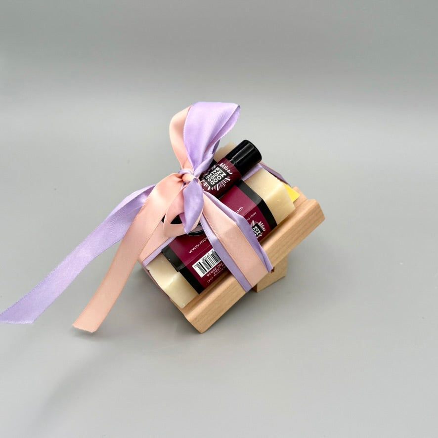 Mothers Day Wood Soap Dish Set