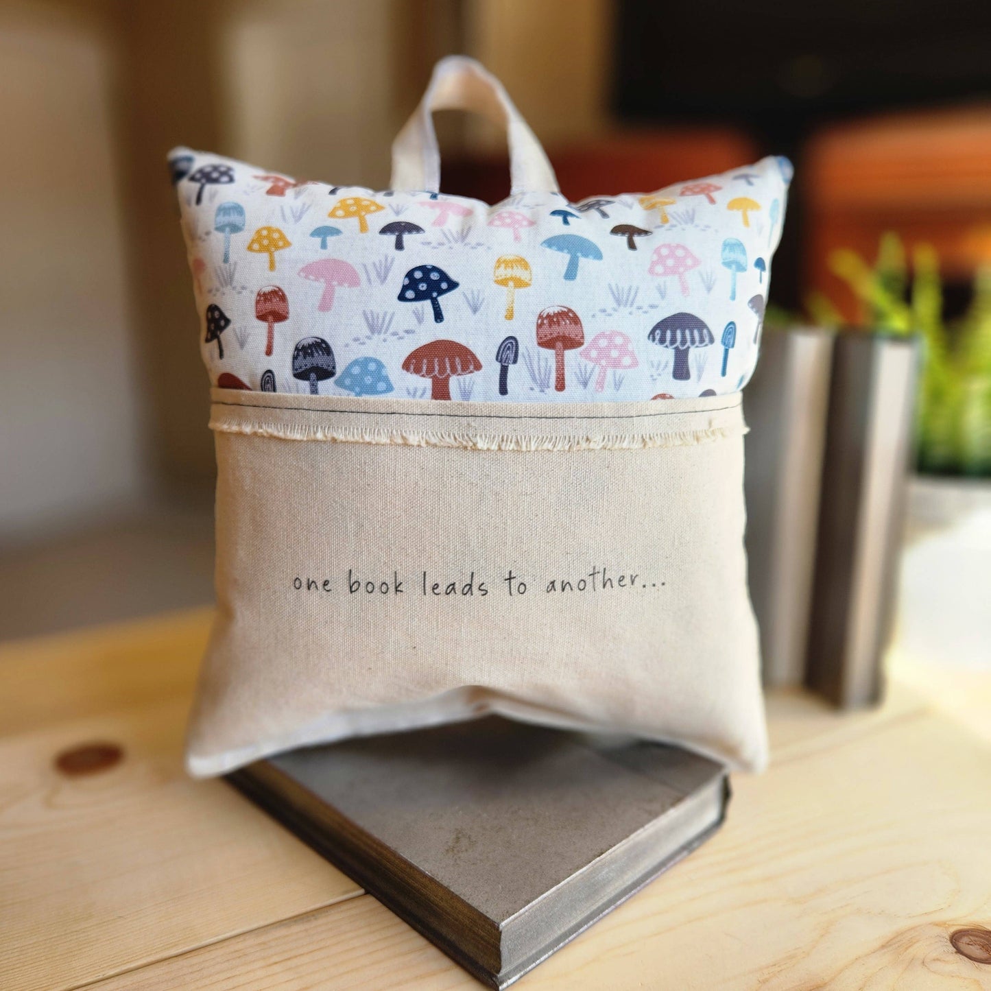 One Book Leads to Another Reading Pillow