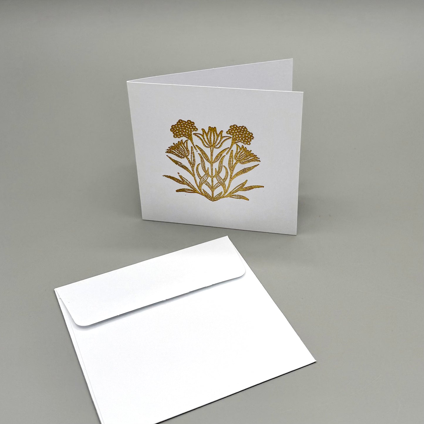Gold Flower-Mini Card
