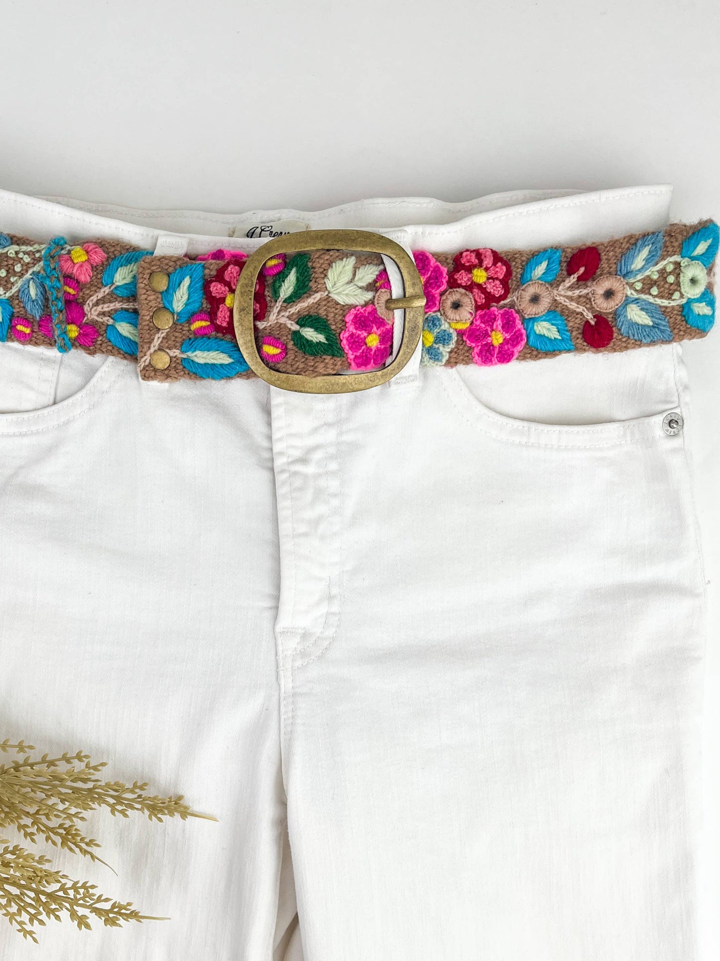 Mocha Mouse Wildberry Embroidery Belt