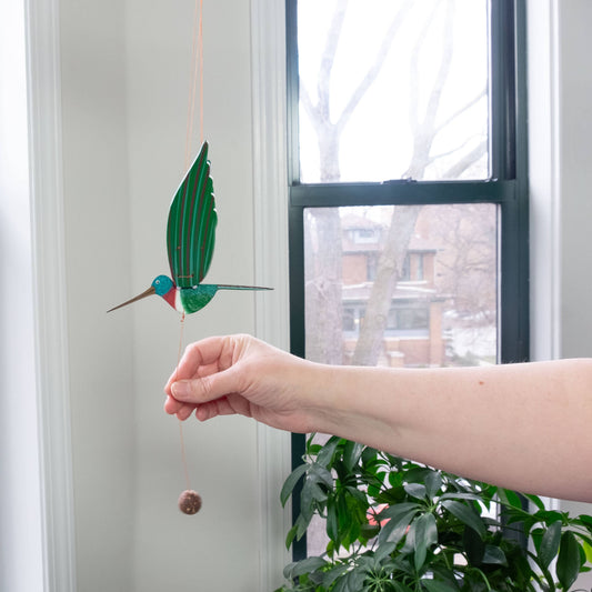 Hummingbird Flying Mobile - Green Ruby Throated