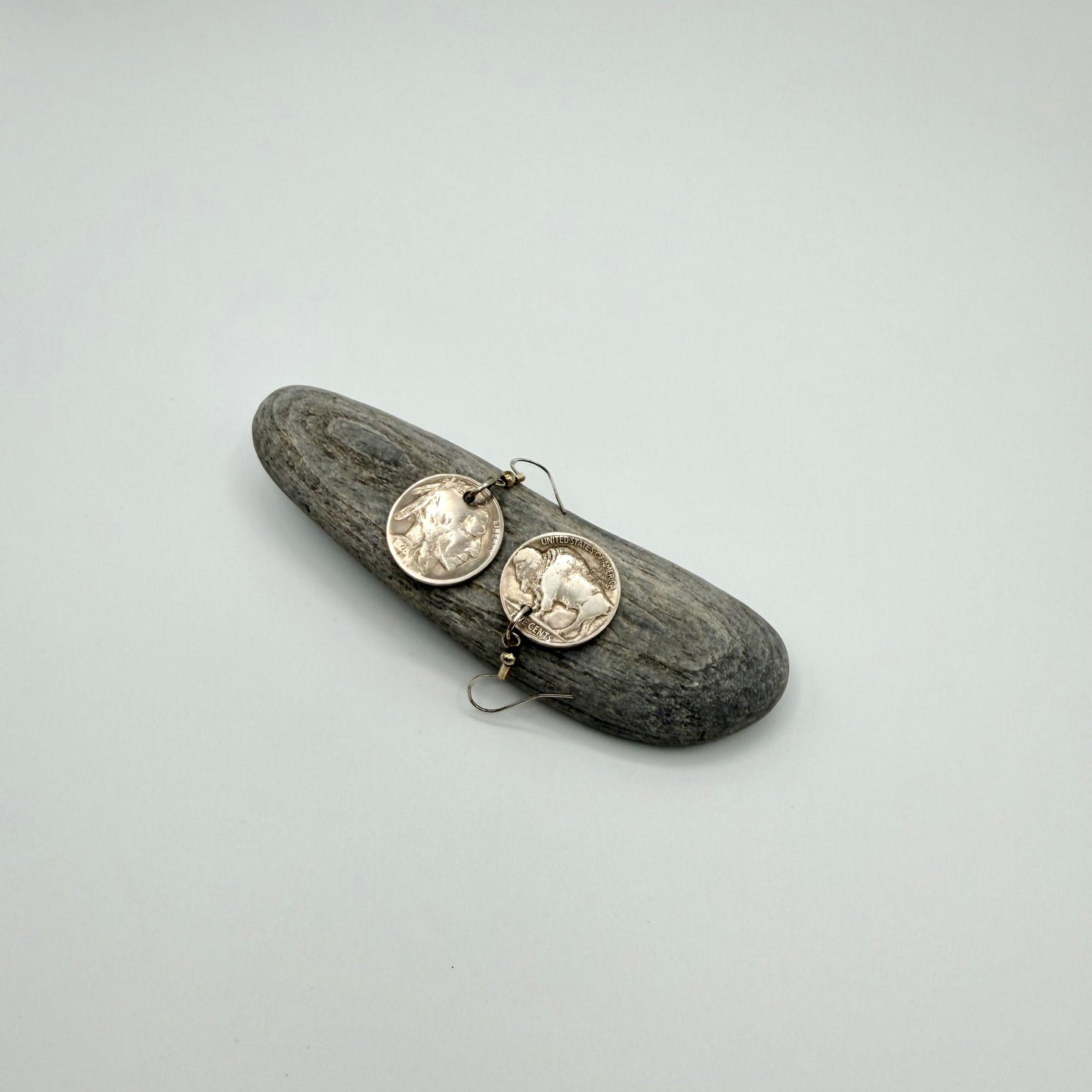 Buffalo nickel earrings