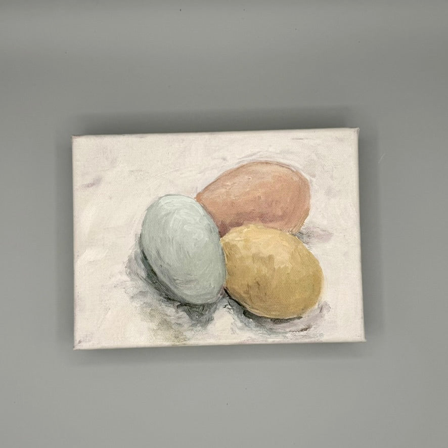 Egg Hunt 6x8 canvas