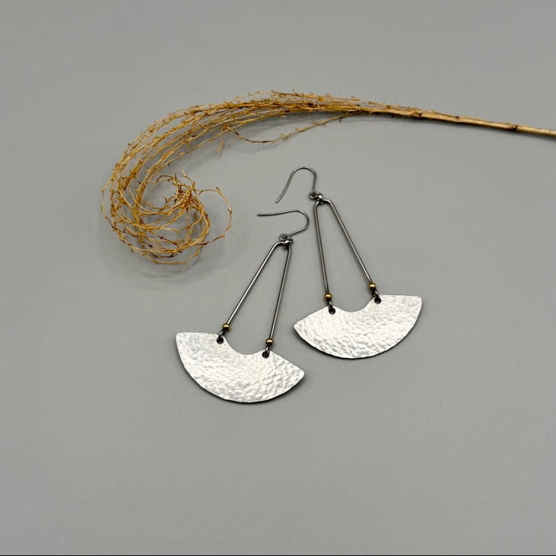 Upcycled Stainless Steel Earrings