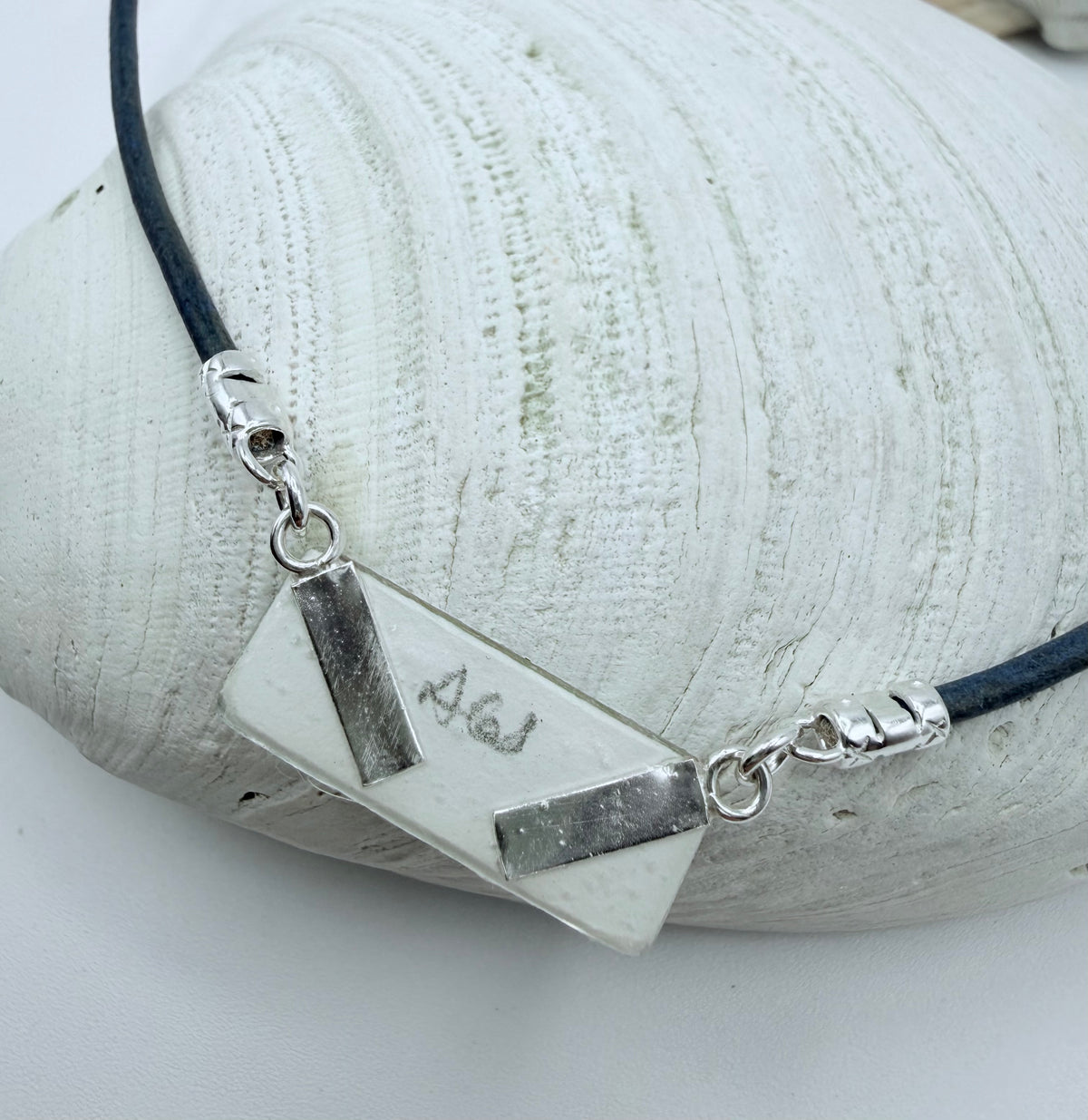 Small Rectangle Watercolor Necklace