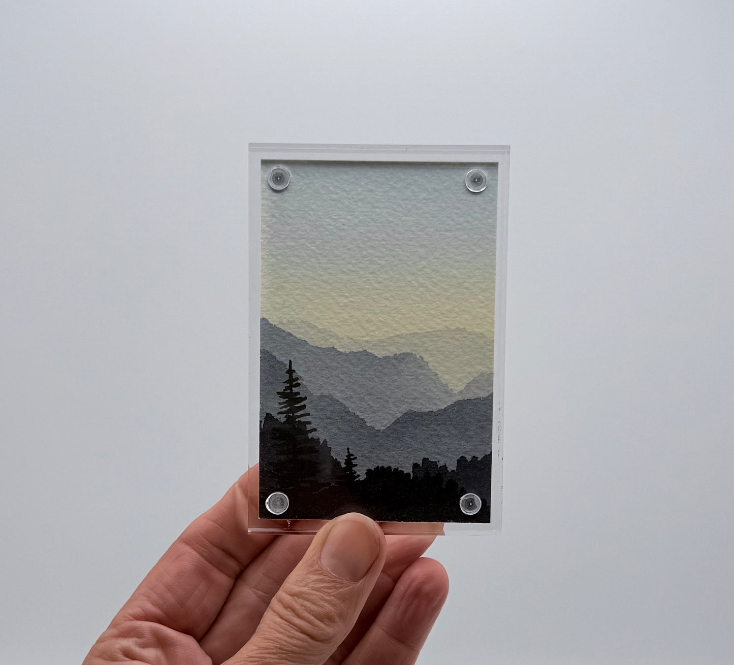 Long View - Mini Framed Watercolor
