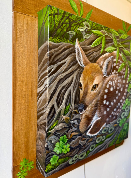 Fawn Painting in Acrylic