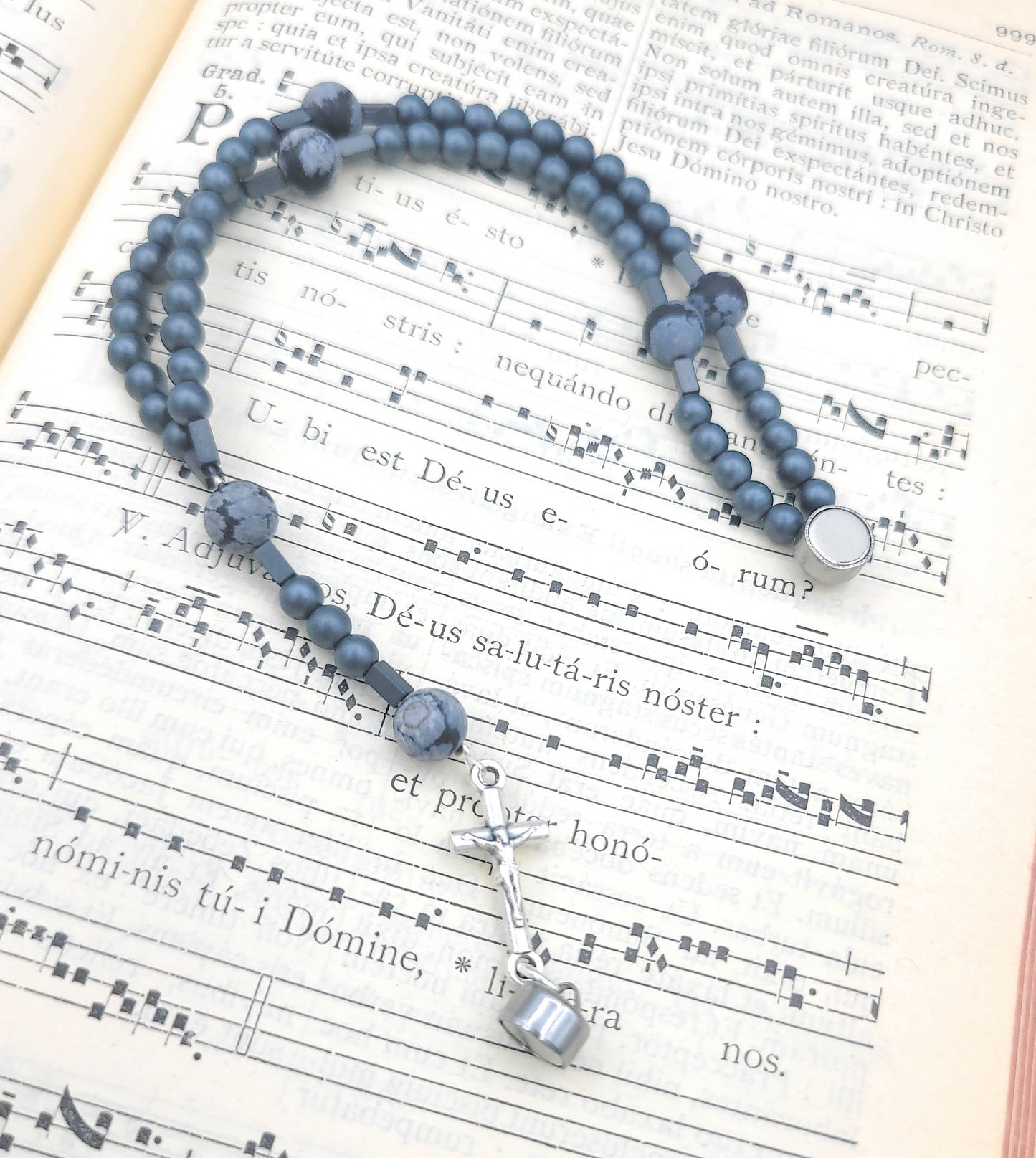Men's Wrist Rosary Matte Hematite