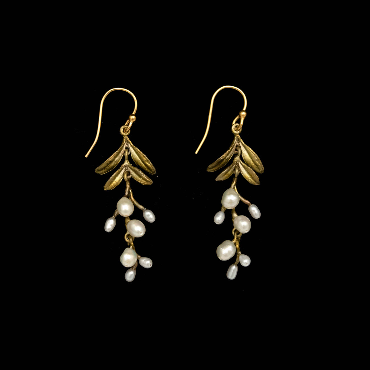 Garden Vine Wire Drop Earrings