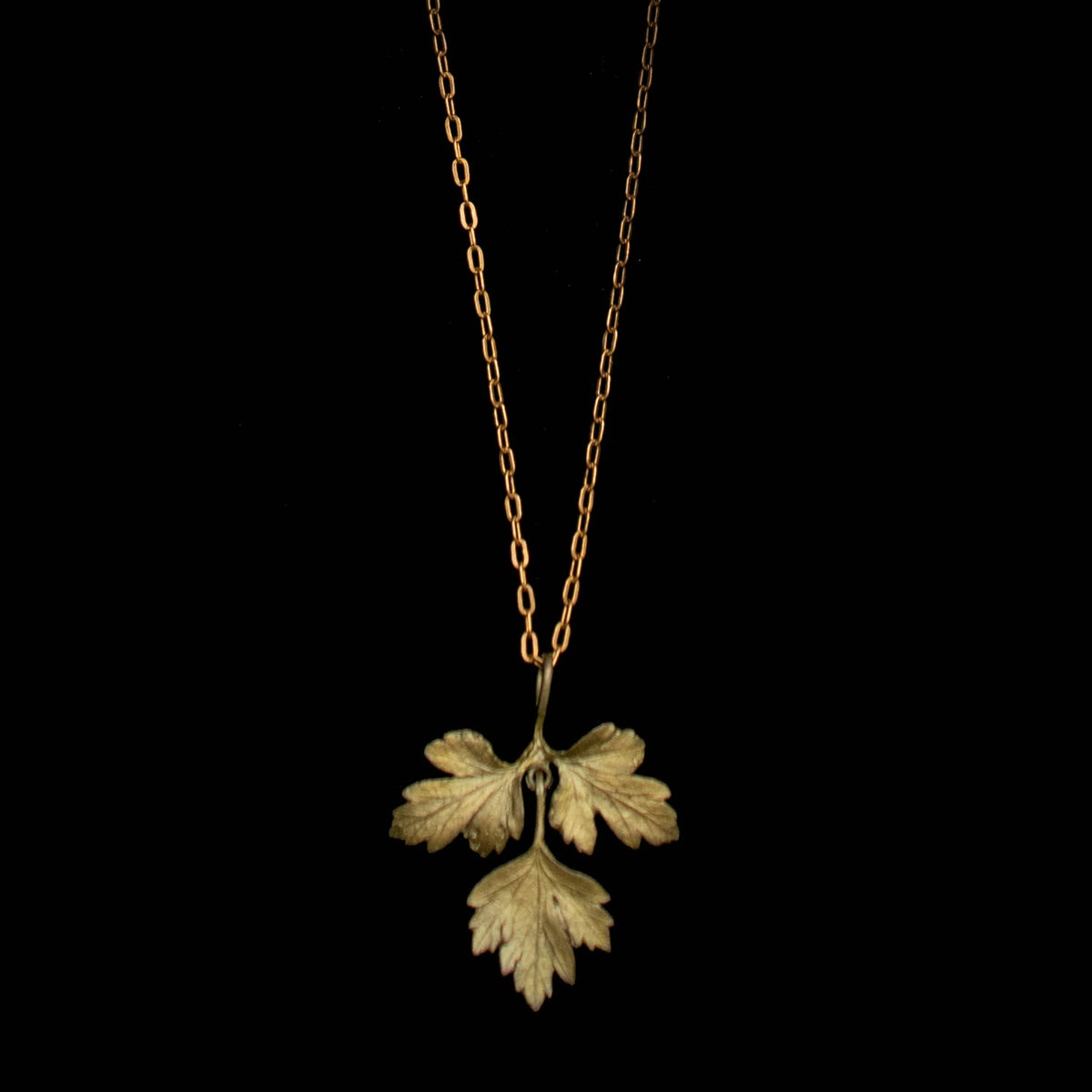 Petite Herb Parsley Pendant - 16" Adj.