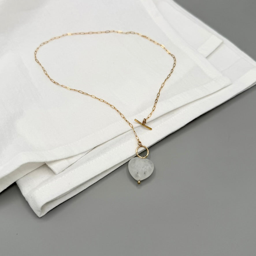 Toggle Quartz Heart Pendant
