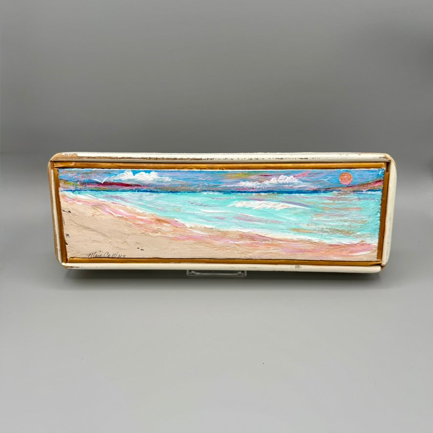 Long Beach Painting on Wood