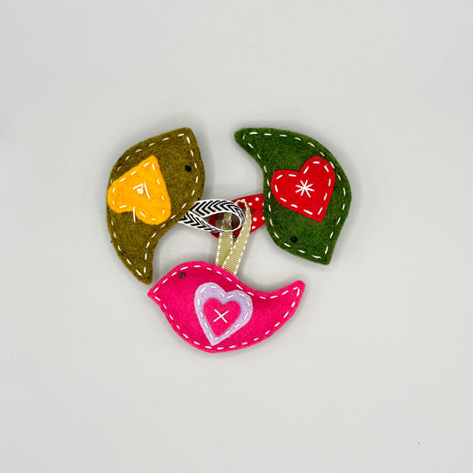 Felted Bird Ornament