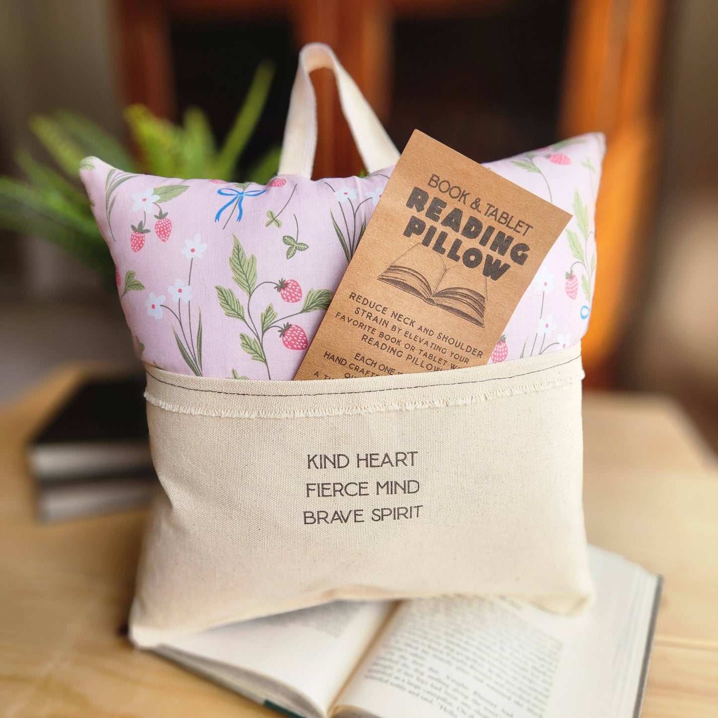 Kind Heart, Fierce Mind Reading Pillow