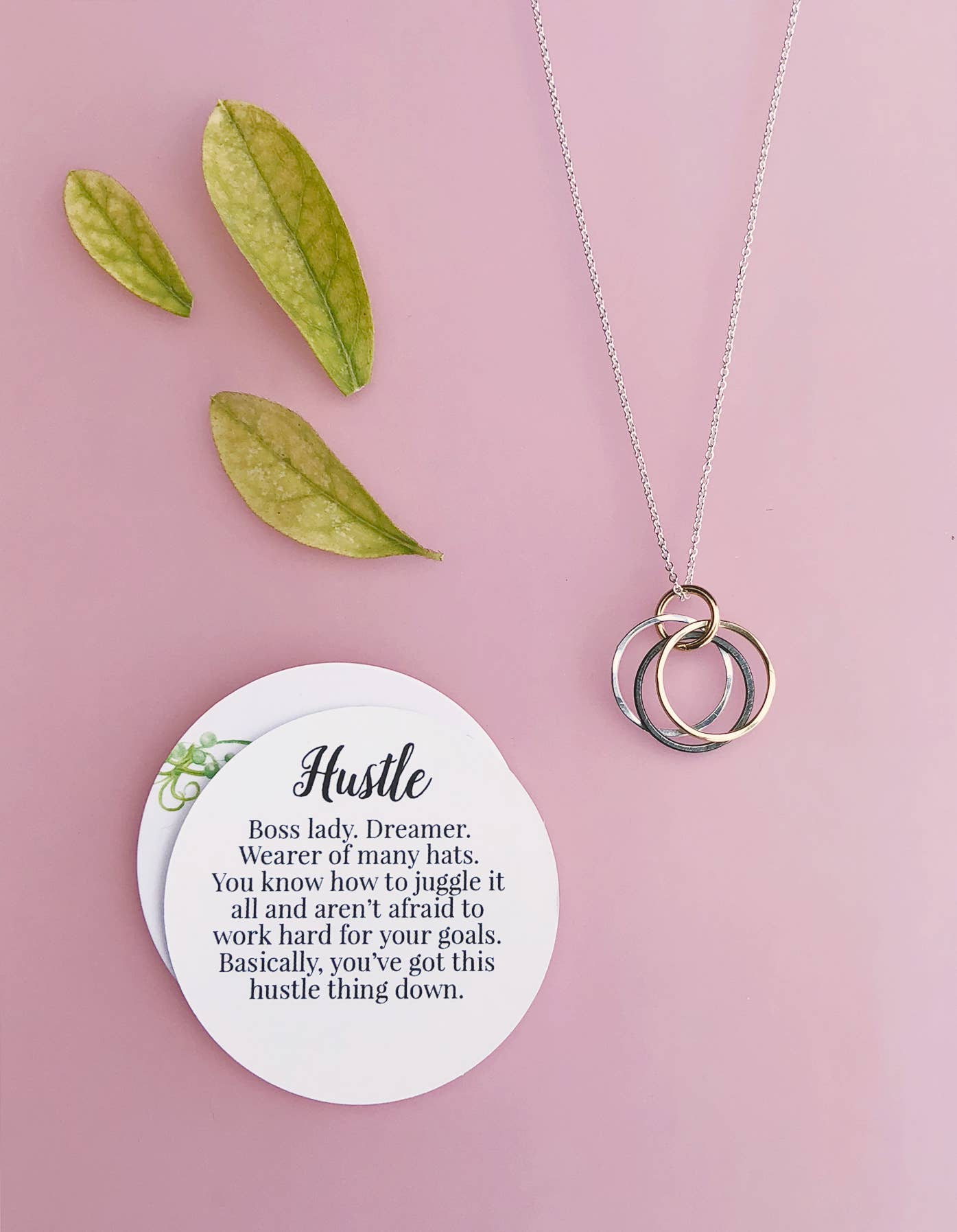 The Hustle Necklace for the  Lady Boss Dreamer