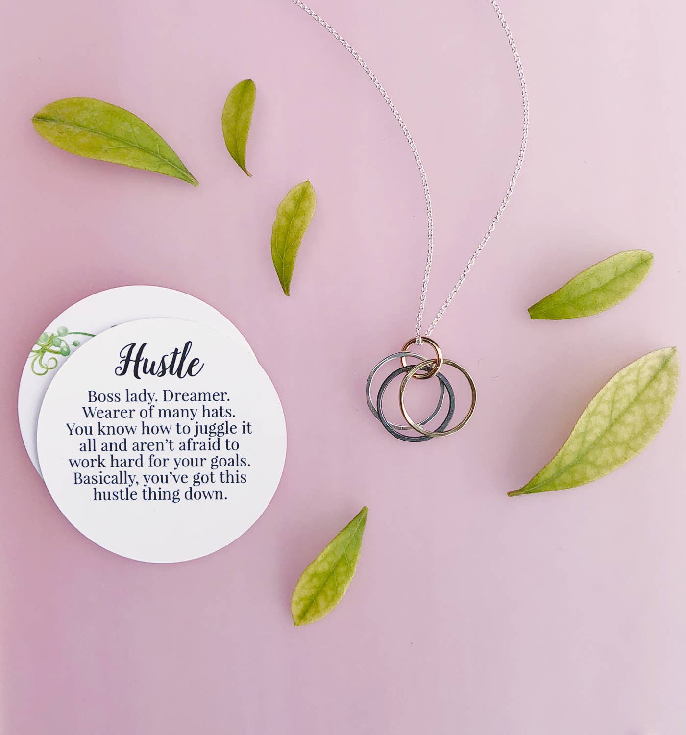 The Hustle Necklace for the  Lady Boss Dreamer