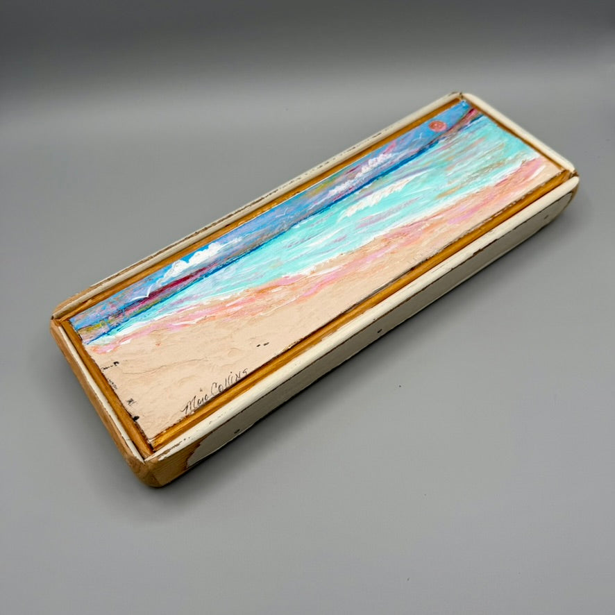 Long Beach Painting on Wood