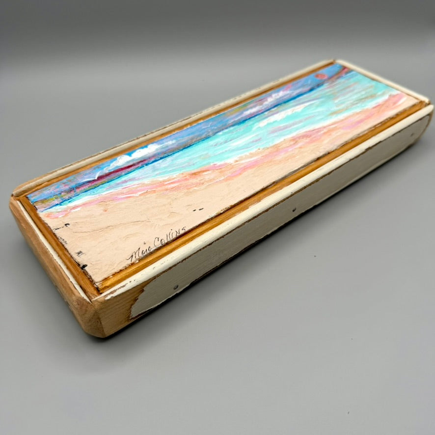 Long Beach Painting on Wood