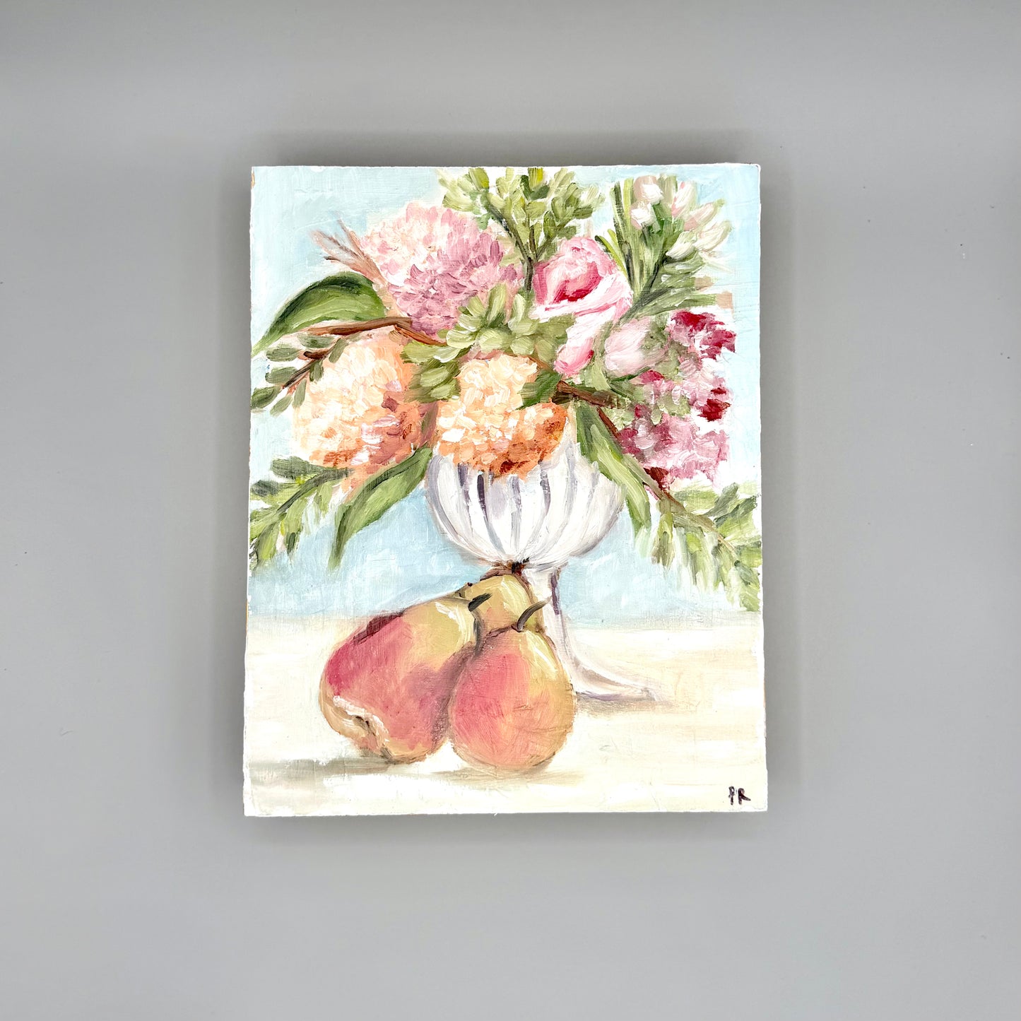 Pears and Hydrangeas