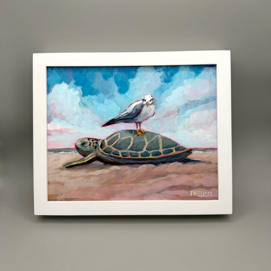 Gull Love - 10x8 Acrylic Painting