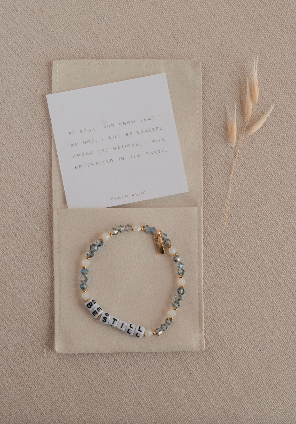 'Be Still' Beaded Swarovski Bracelet