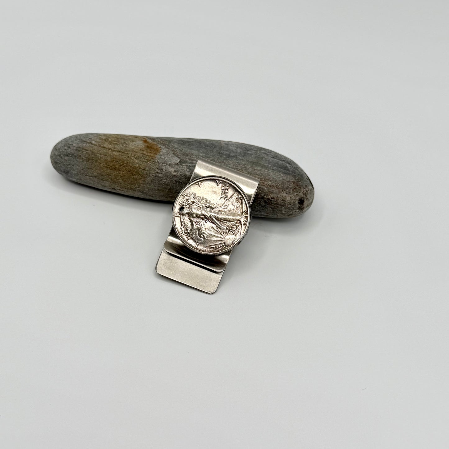 Walking Lady 1/2 Dollar Money Clip