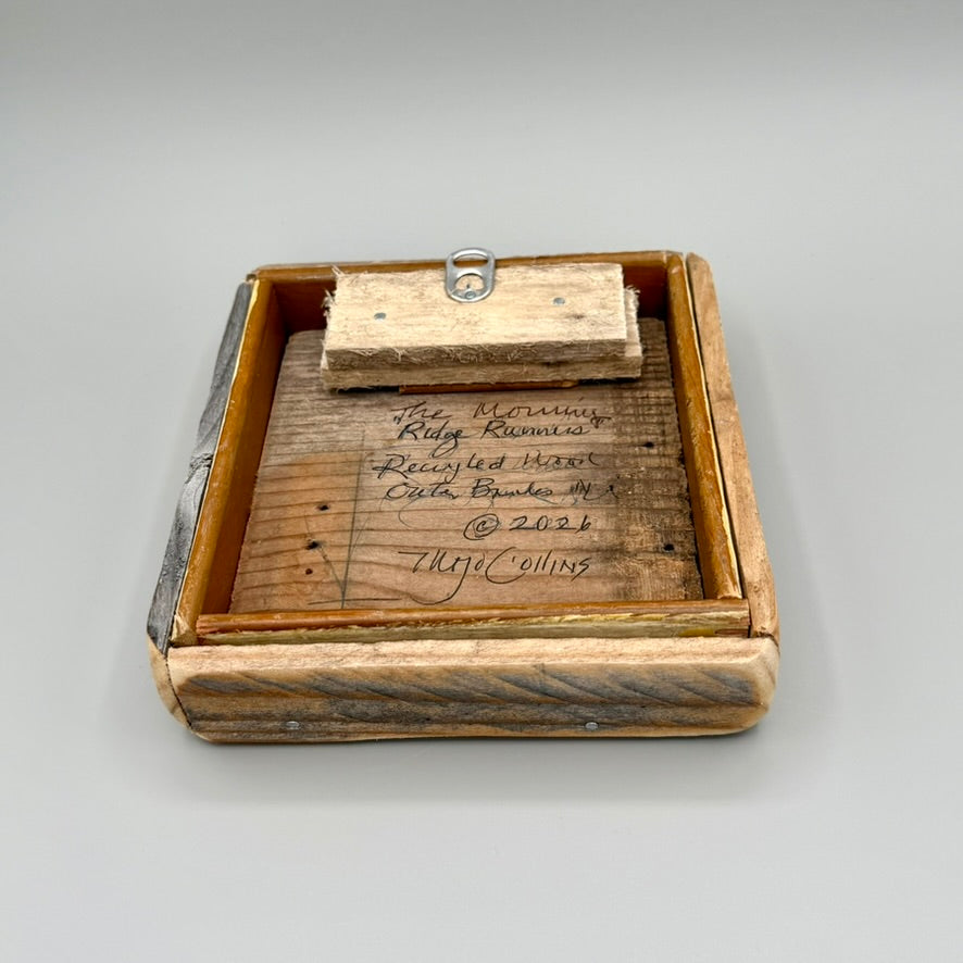 The Morning Ridge Runners 6x6" - Recycled Wood