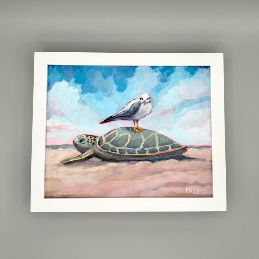 Gull Love - 10x8 Acrylic Painting