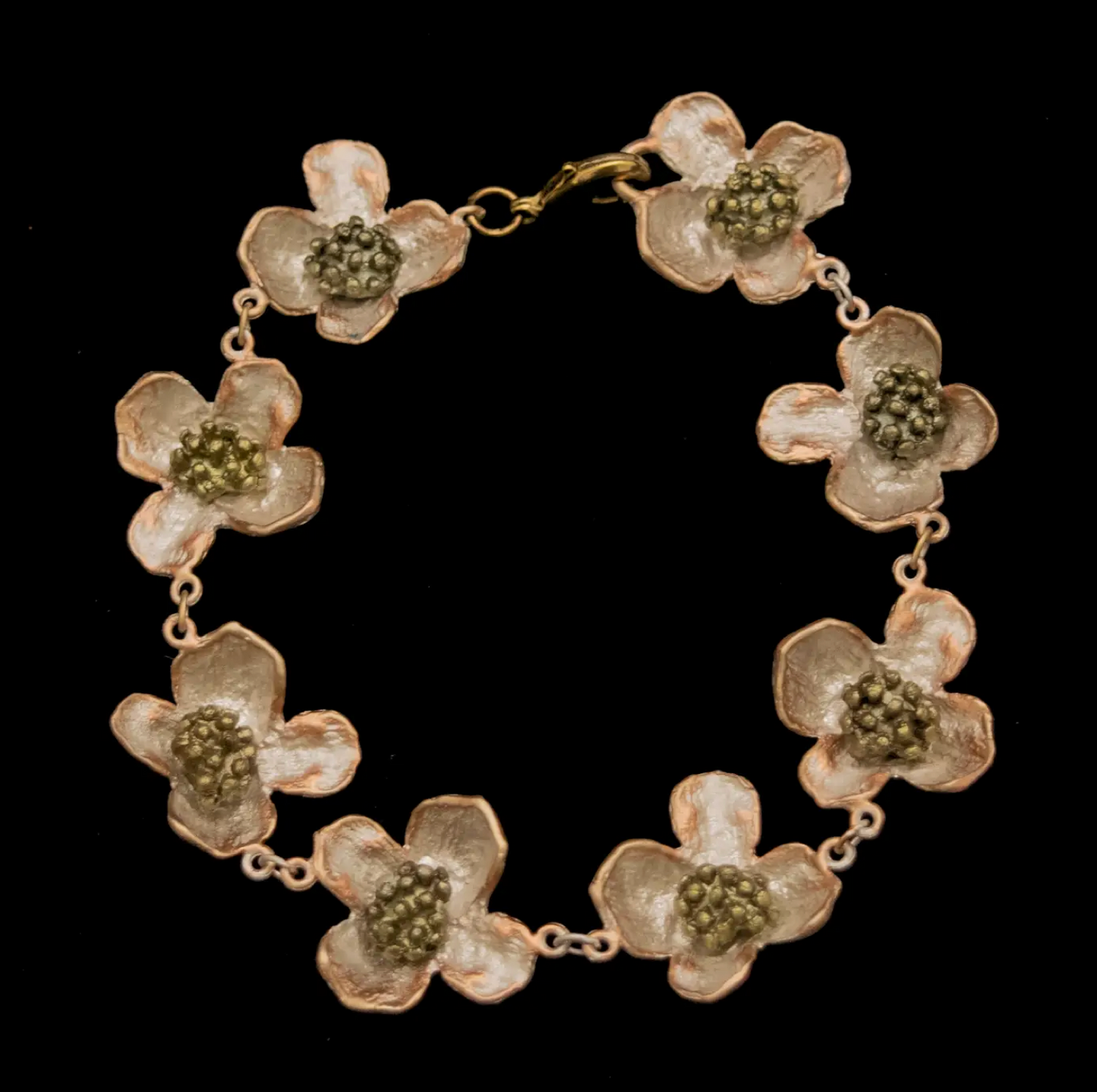 Hand Painted Dogwood Bracelet
