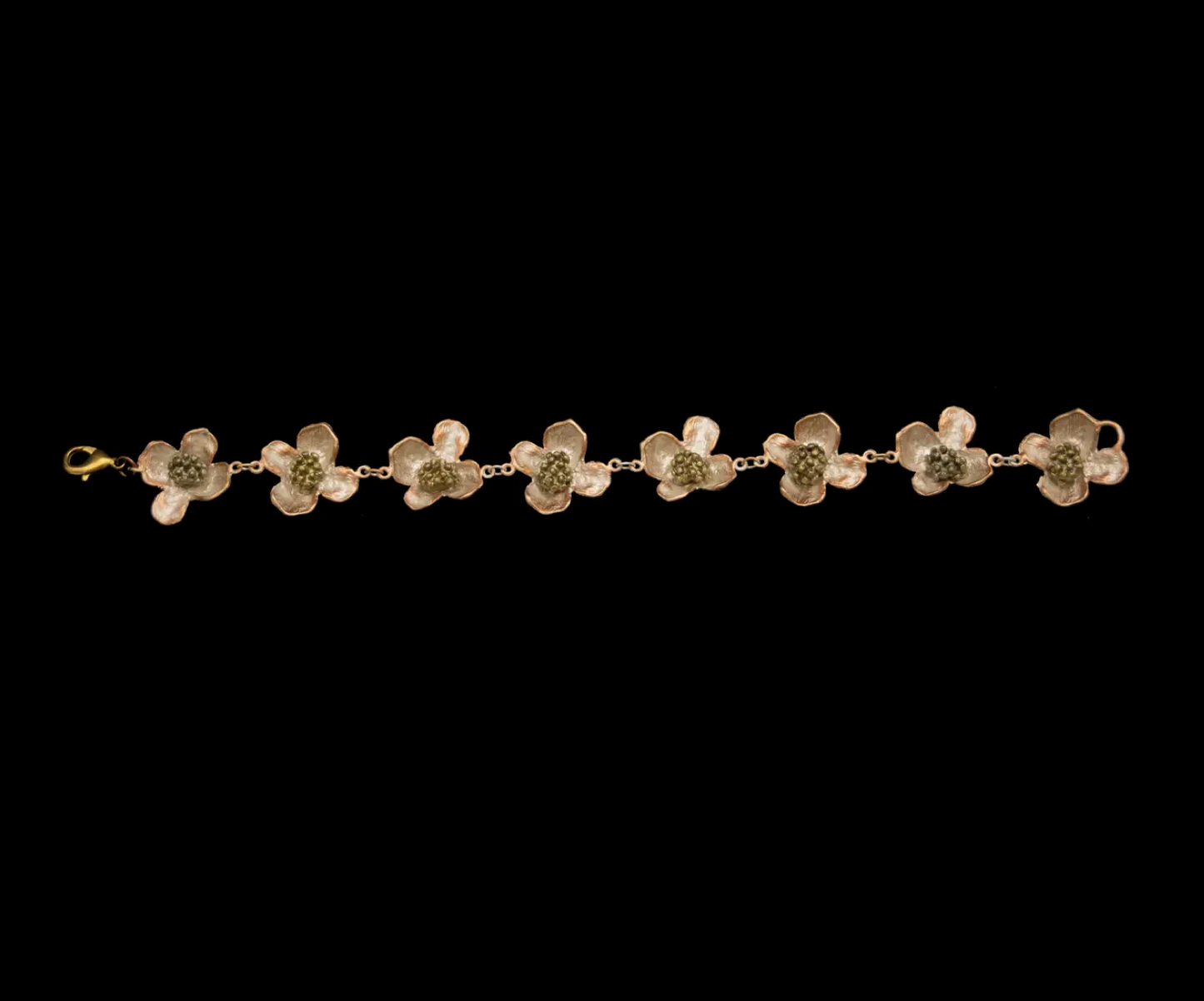 Hand Painted Dogwood Bracelet