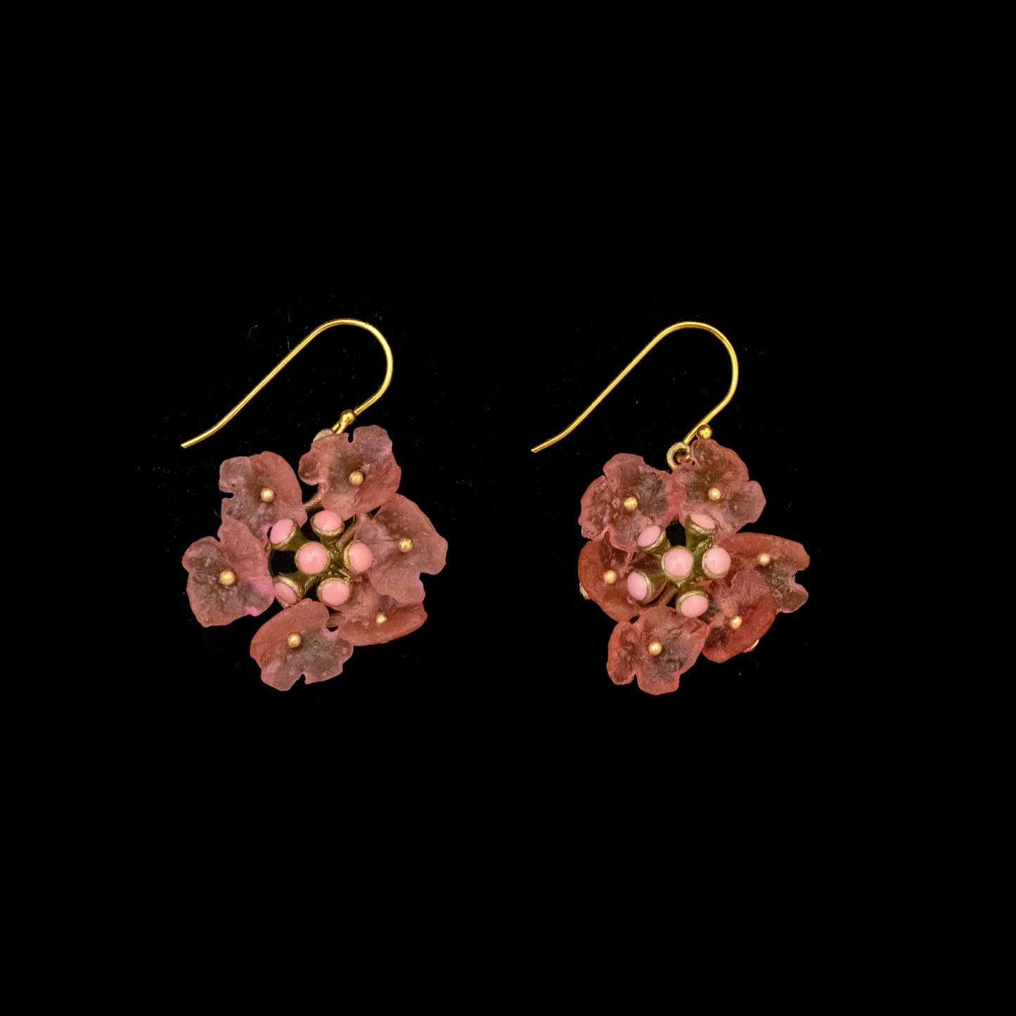 Lantana Brass Wire Earrings