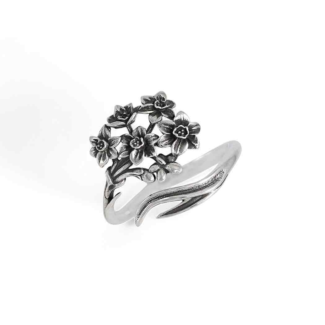 Adjustable Birth Flower Rings: Bronze / September - Morning Glory