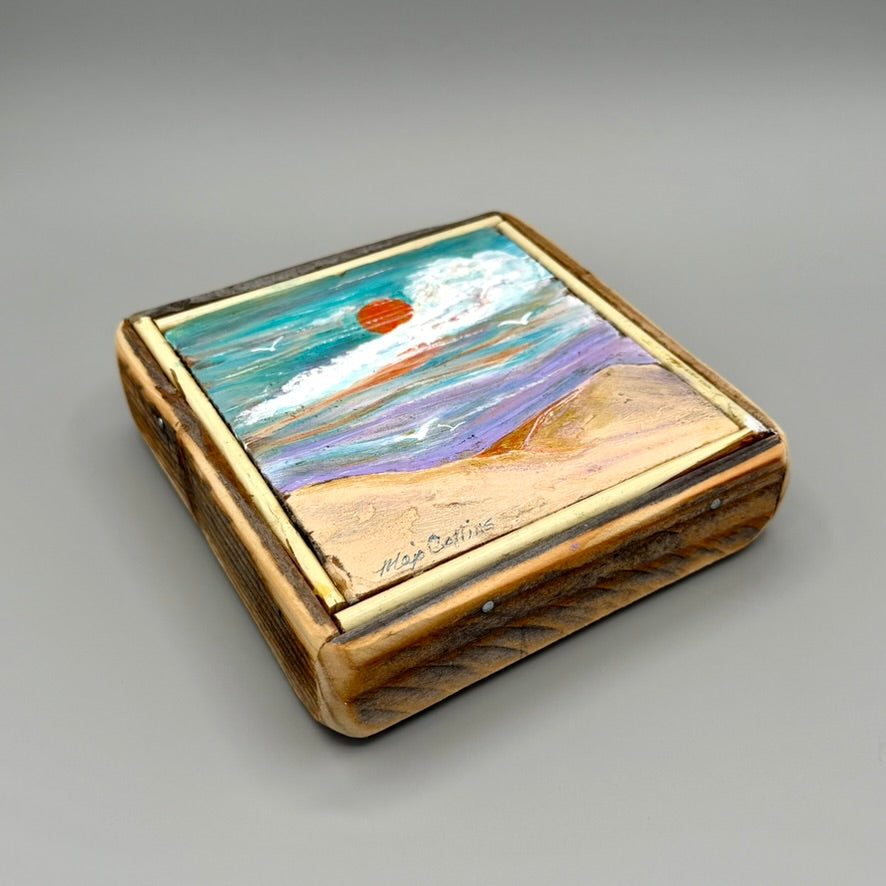 The Morning Ridge Runners 6x6" - Recycled Wood