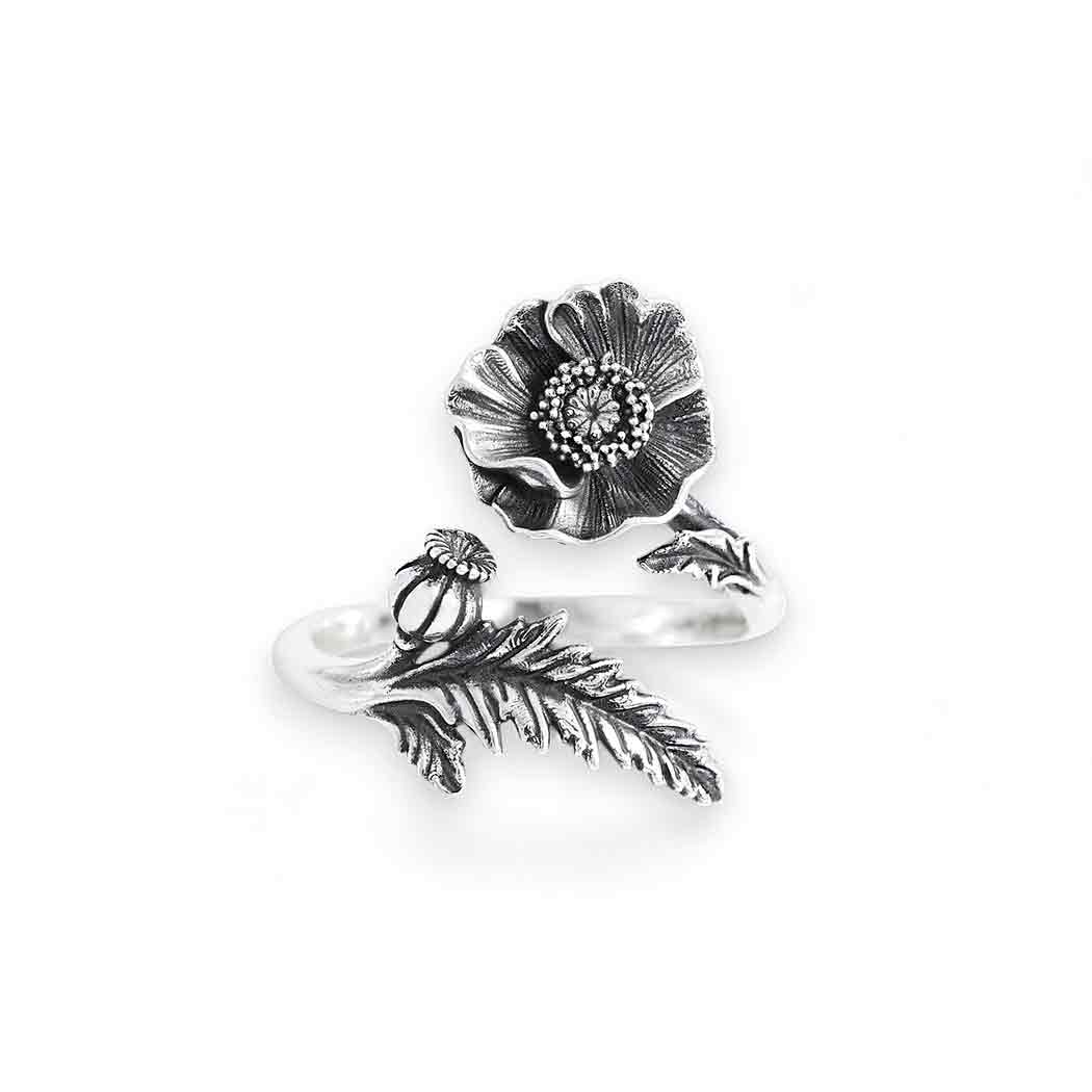 Adjustable Birth Flower Rings: Bronze / November - Chrysanthemum
