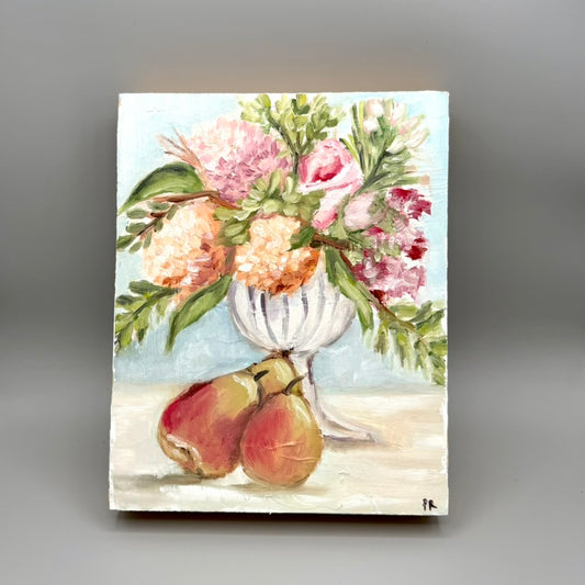 Pears and Hydrangeas