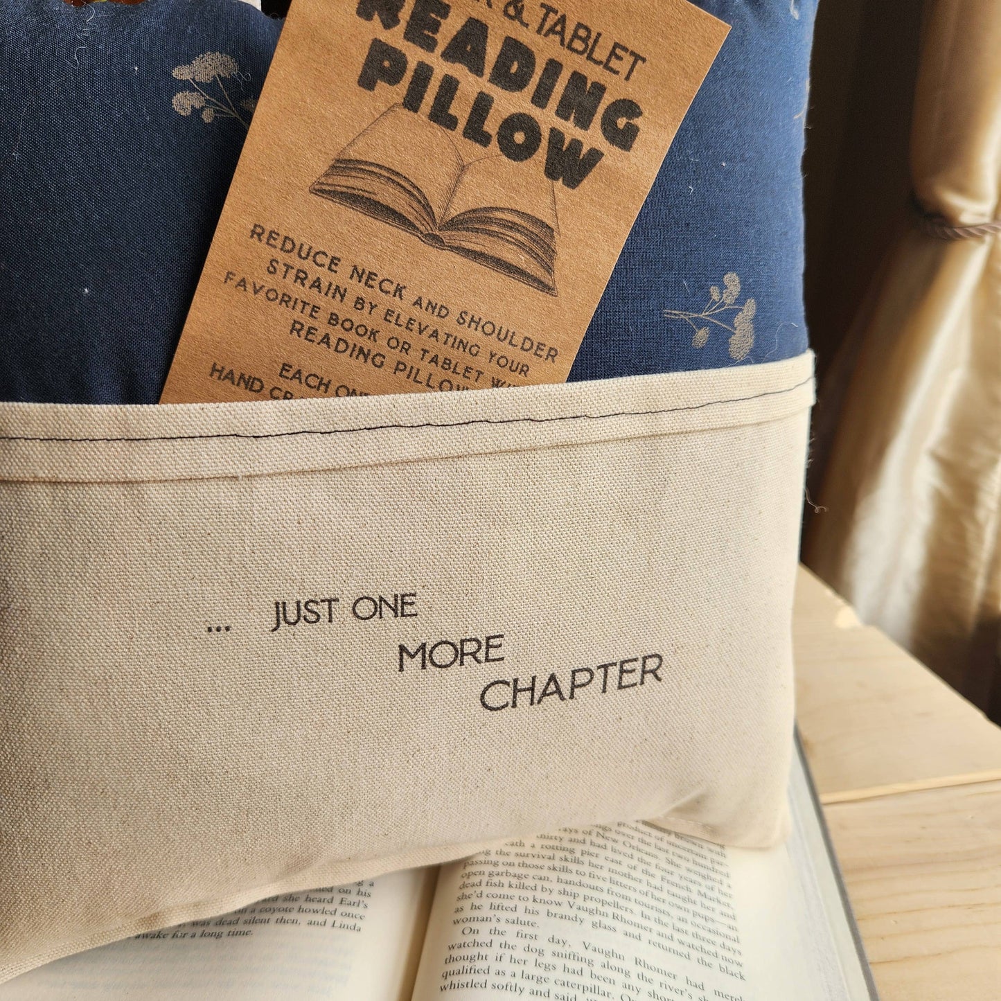 Just One More Chapter....Reading Pillow