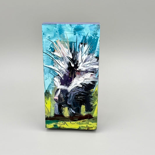 Skunk Oil Painting 3"x6"