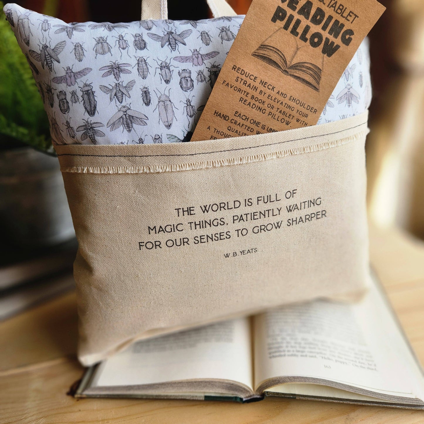 Yeats Reading Pillow