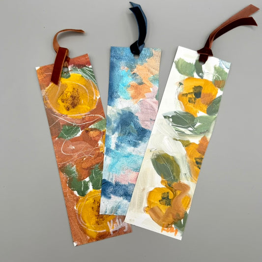 Canvas Painted Bookmark