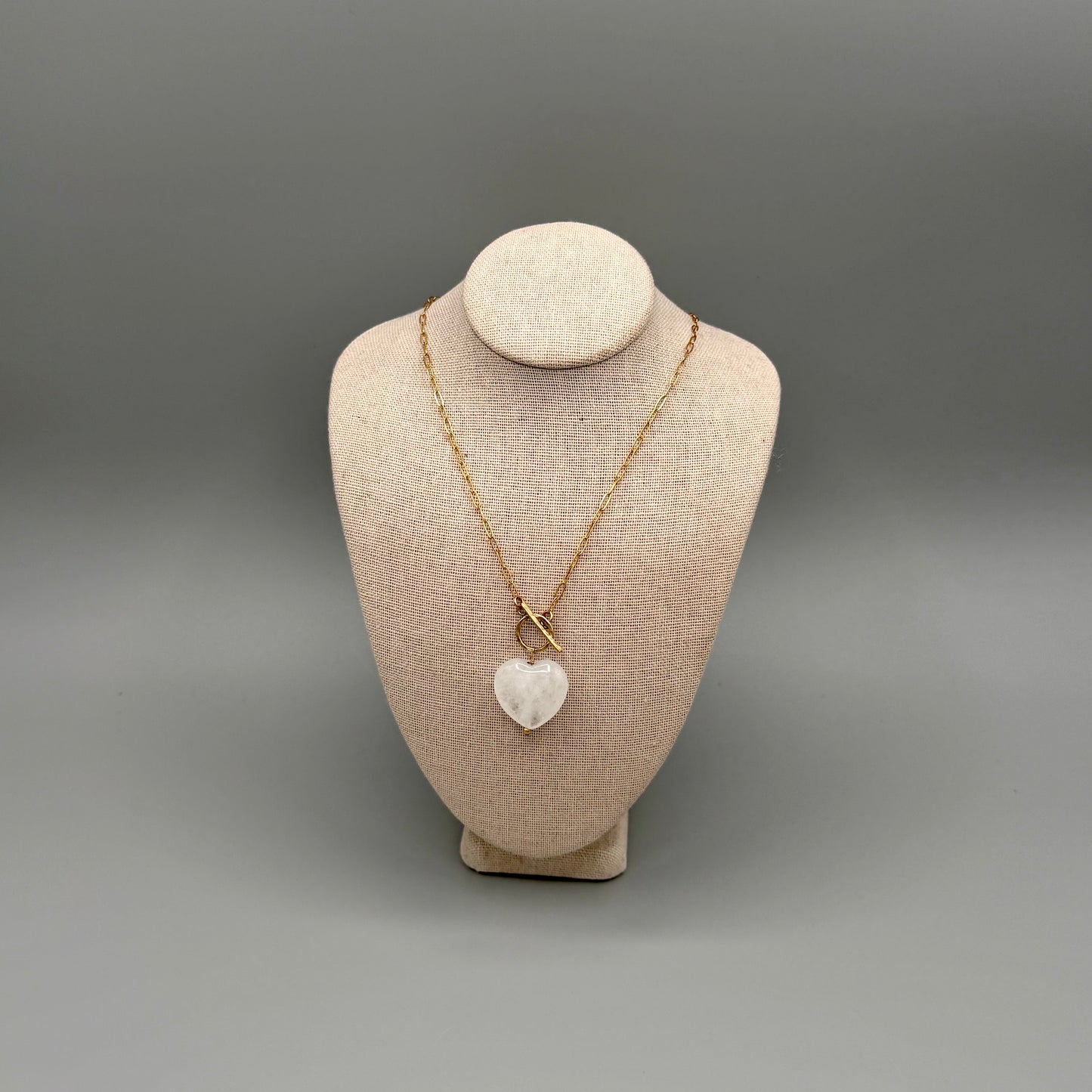 Toggle Quartz Heart Pendant
