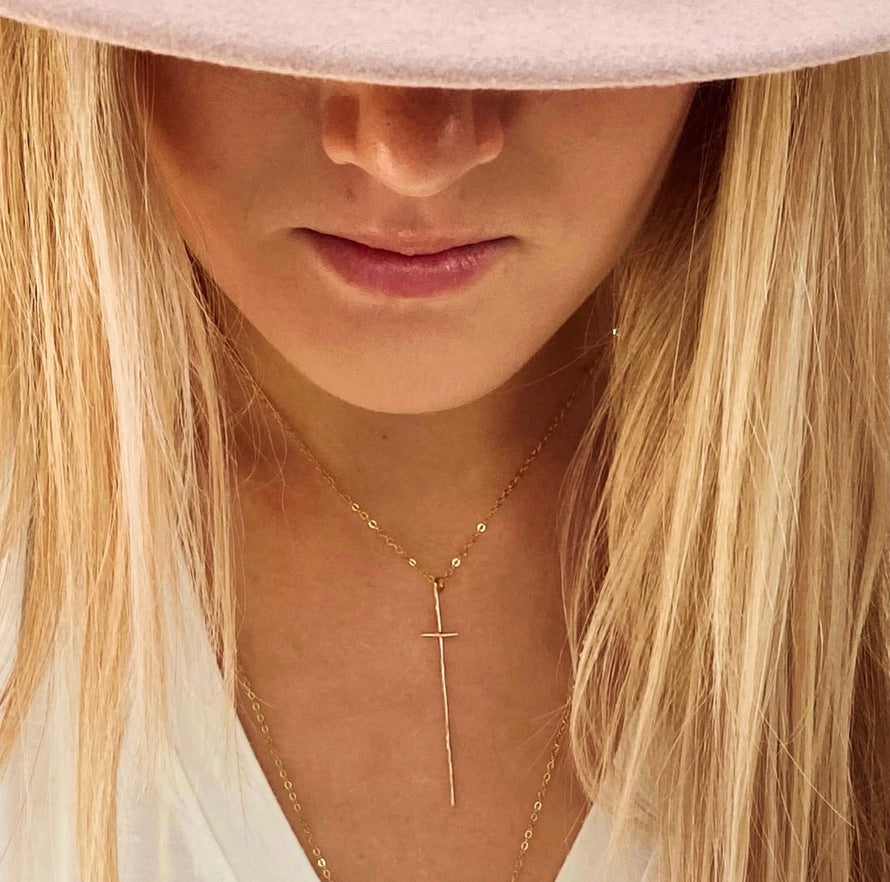 Long Cross Necklace