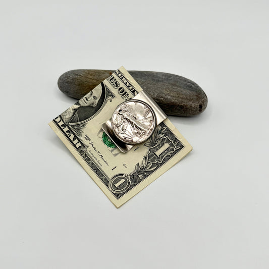 Walking Lady 1/2 Dollar Money Clip
