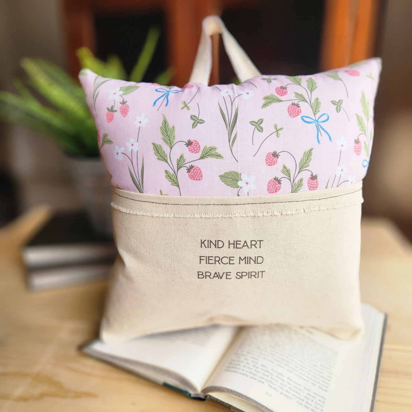 Kind Heart, Fierce Mind Reading Pillow