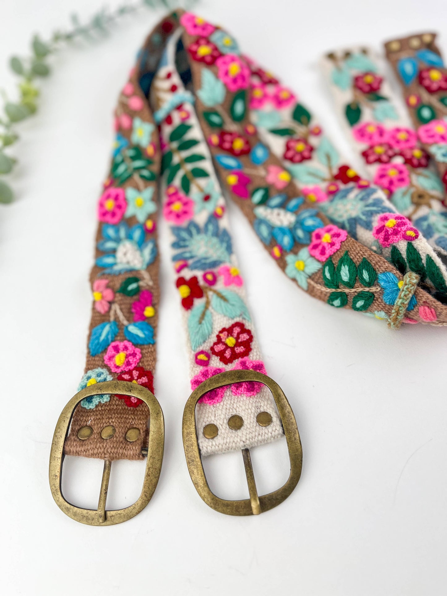 Mocha Mouse Wildberry Embroidery Belt