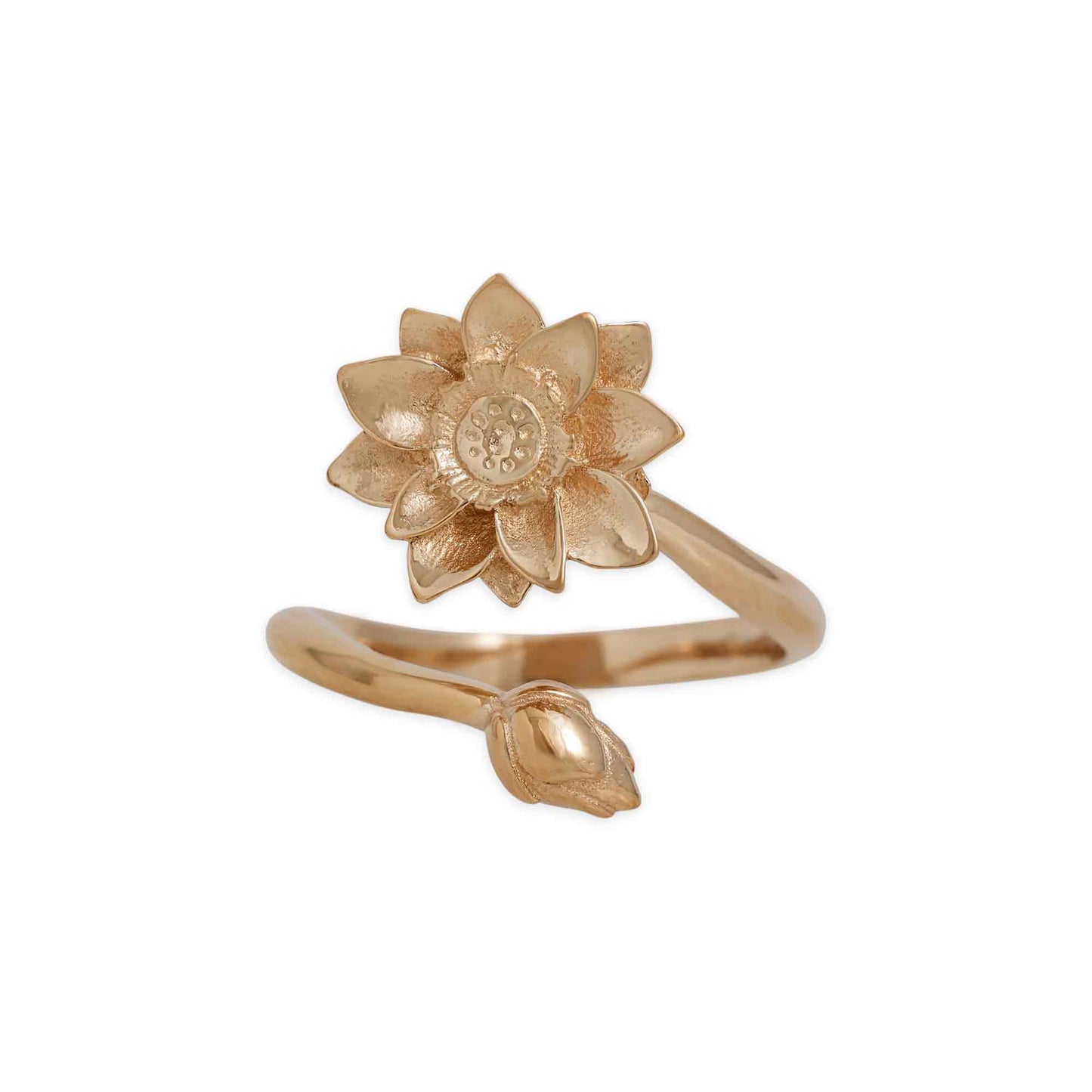 Adjustable Birth Flower Rings: Bronze / November - Chrysanthemum