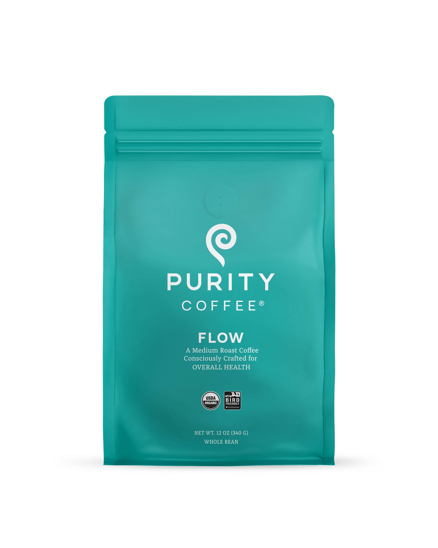 Organic Mold Free Medium Roast Whole Bean Coffee 12oz|FLOW