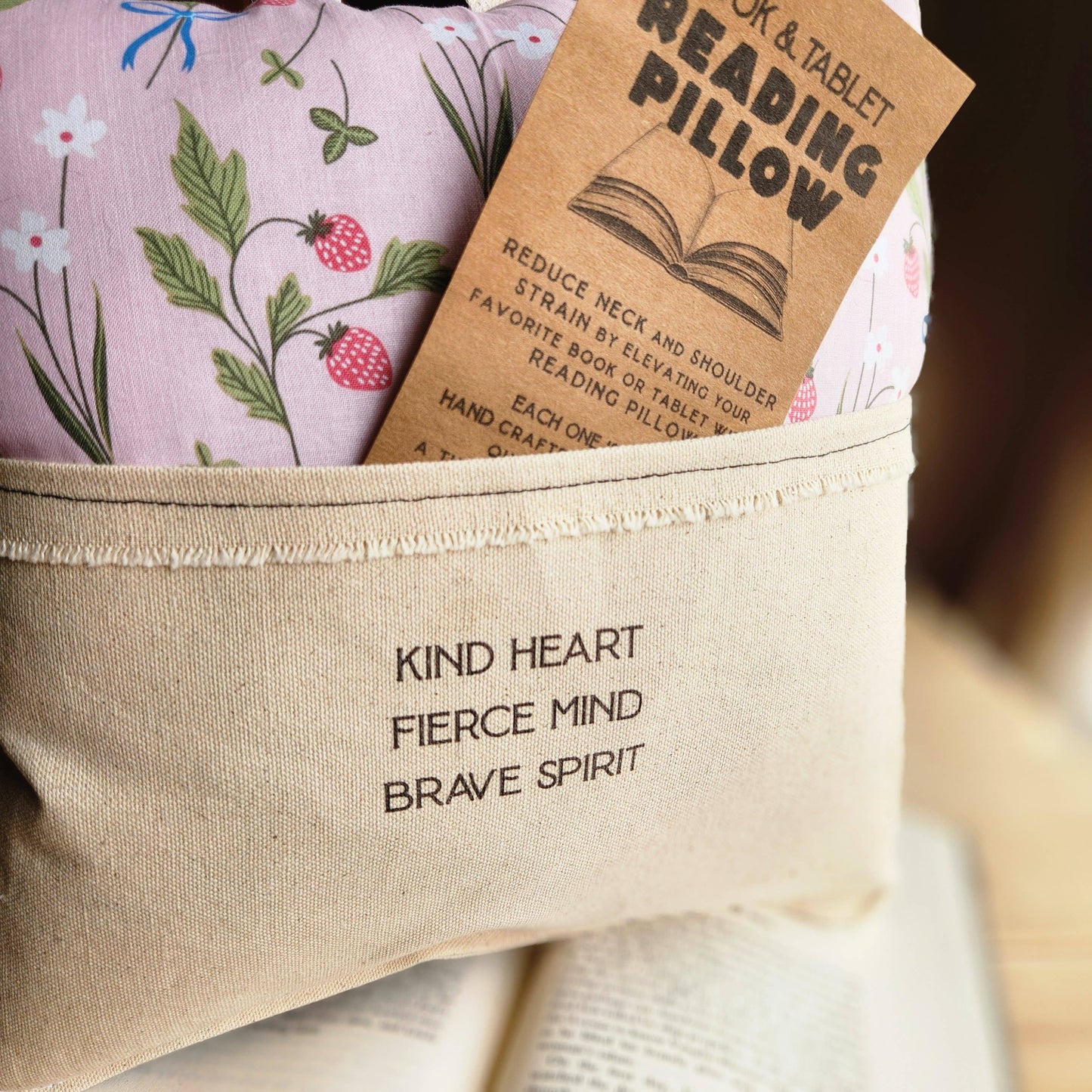 Kind Heart, Fierce Mind Reading Pillow