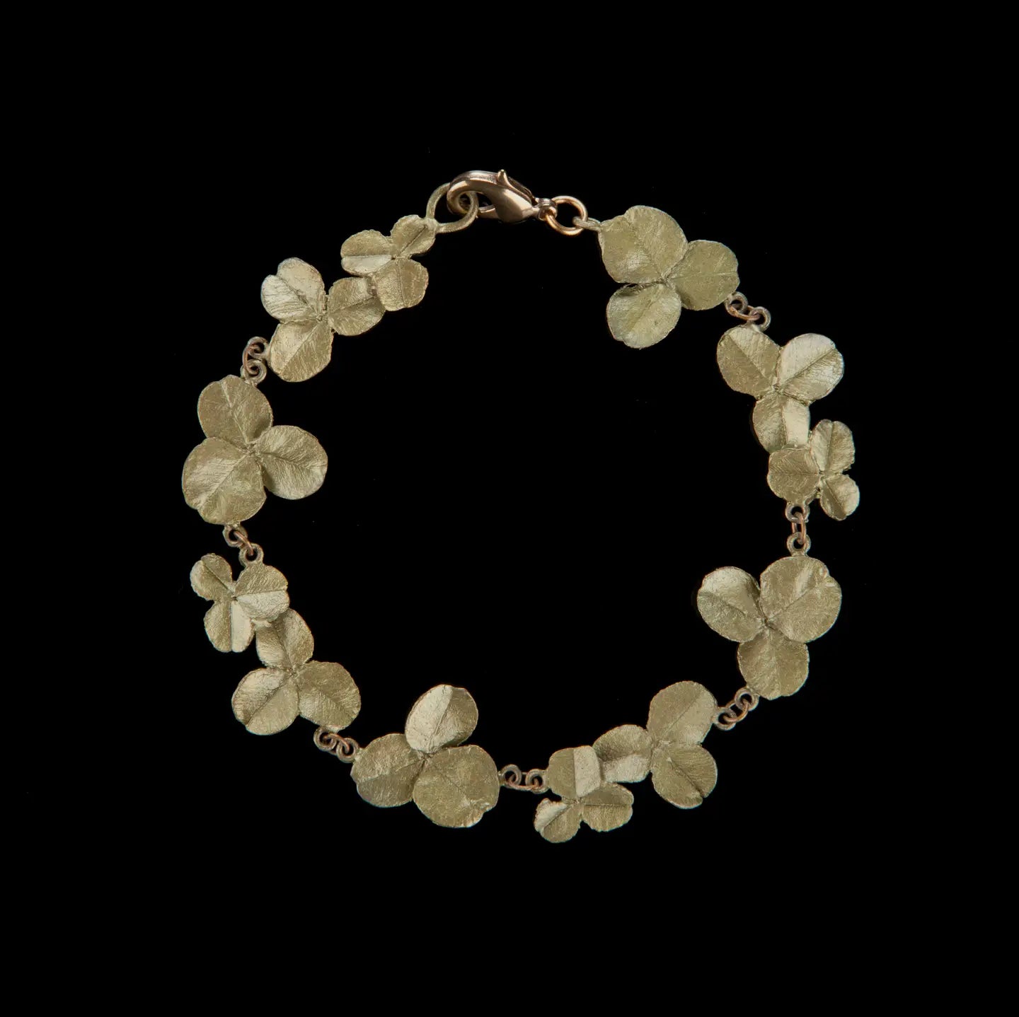 Brass Clover Bracelet