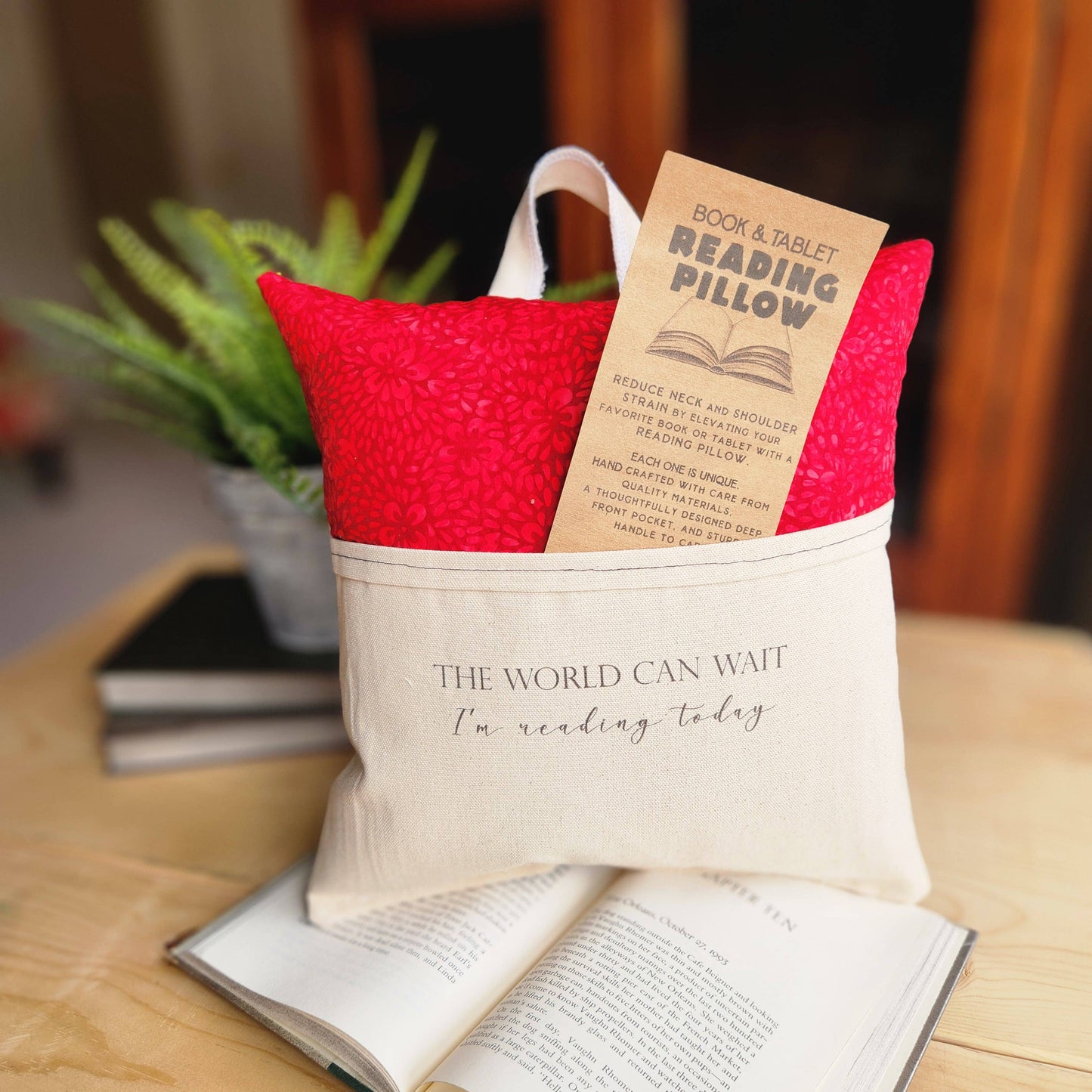 The world can wait... Reading Pillow