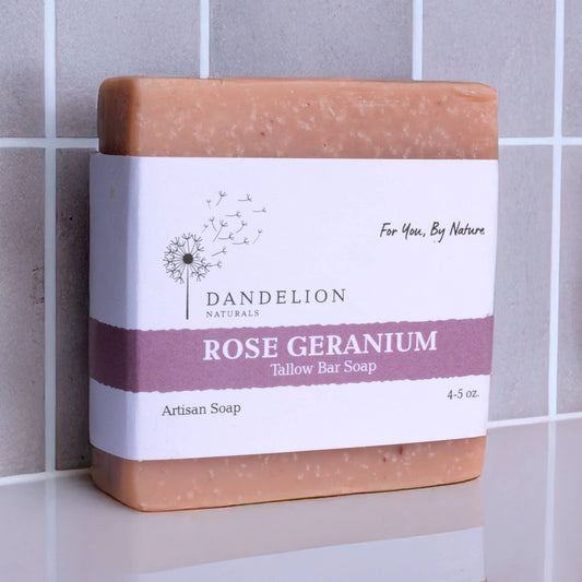 Rose Geranium Tallow Bar Soap
